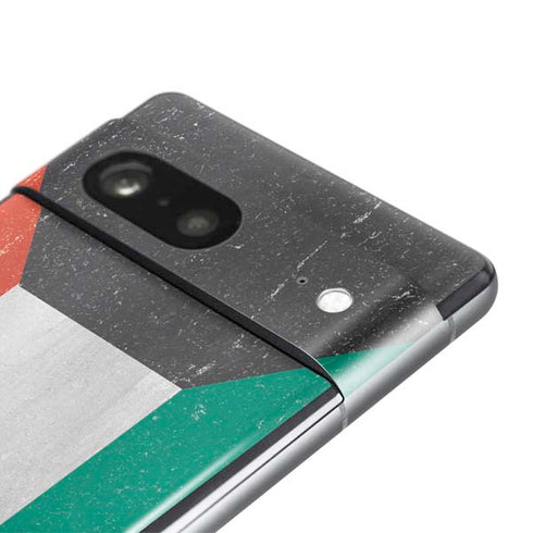 Kuwait Flag Distressed Pixel Skins